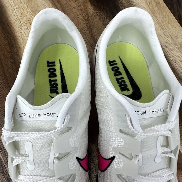 Nike Air Zoom Maxfly Men's Size 11 with Spikes Pink White Sail Track DH5359-100 - Picture 8 of 11